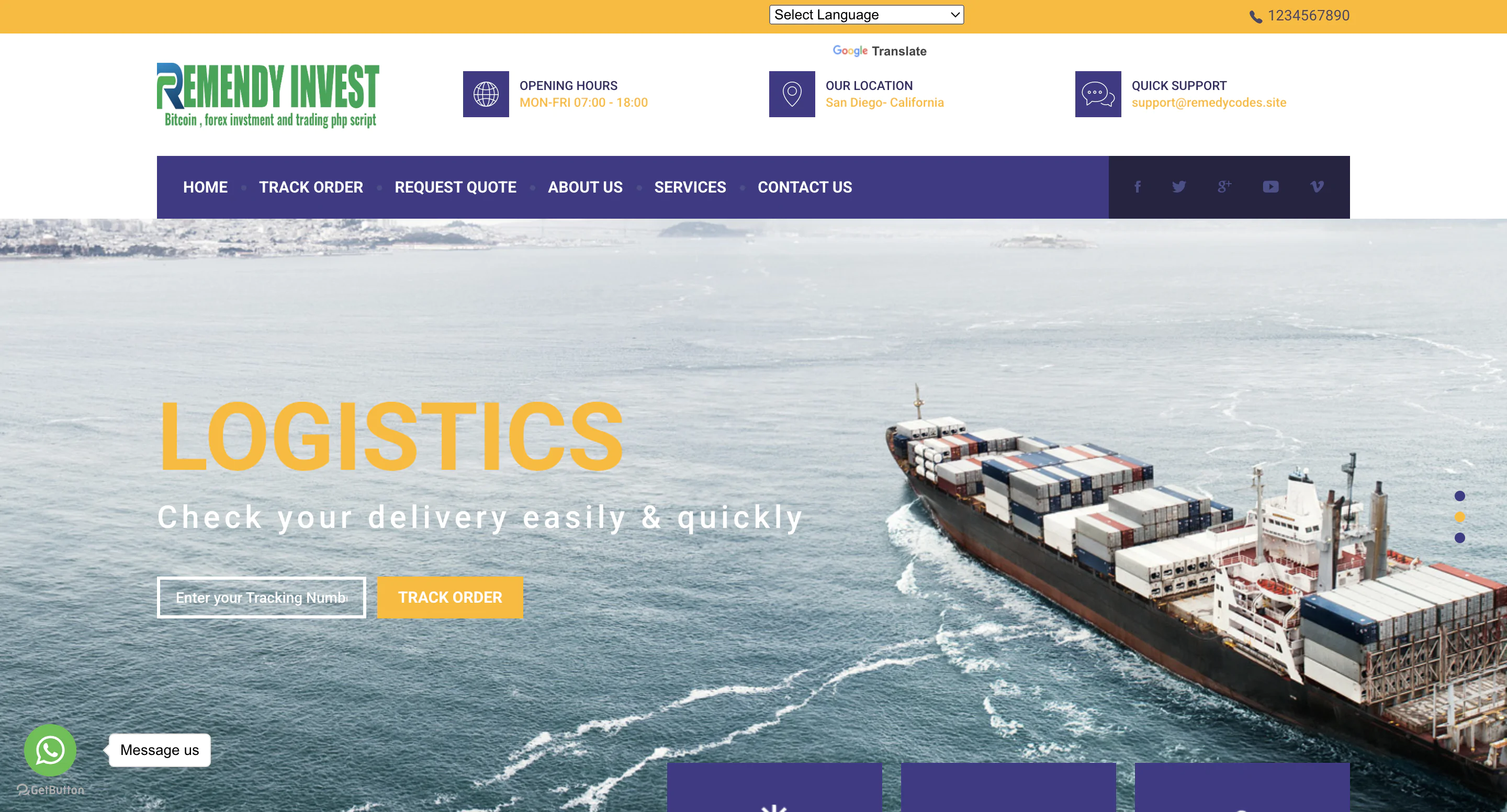 Remedy Courier shiping Script