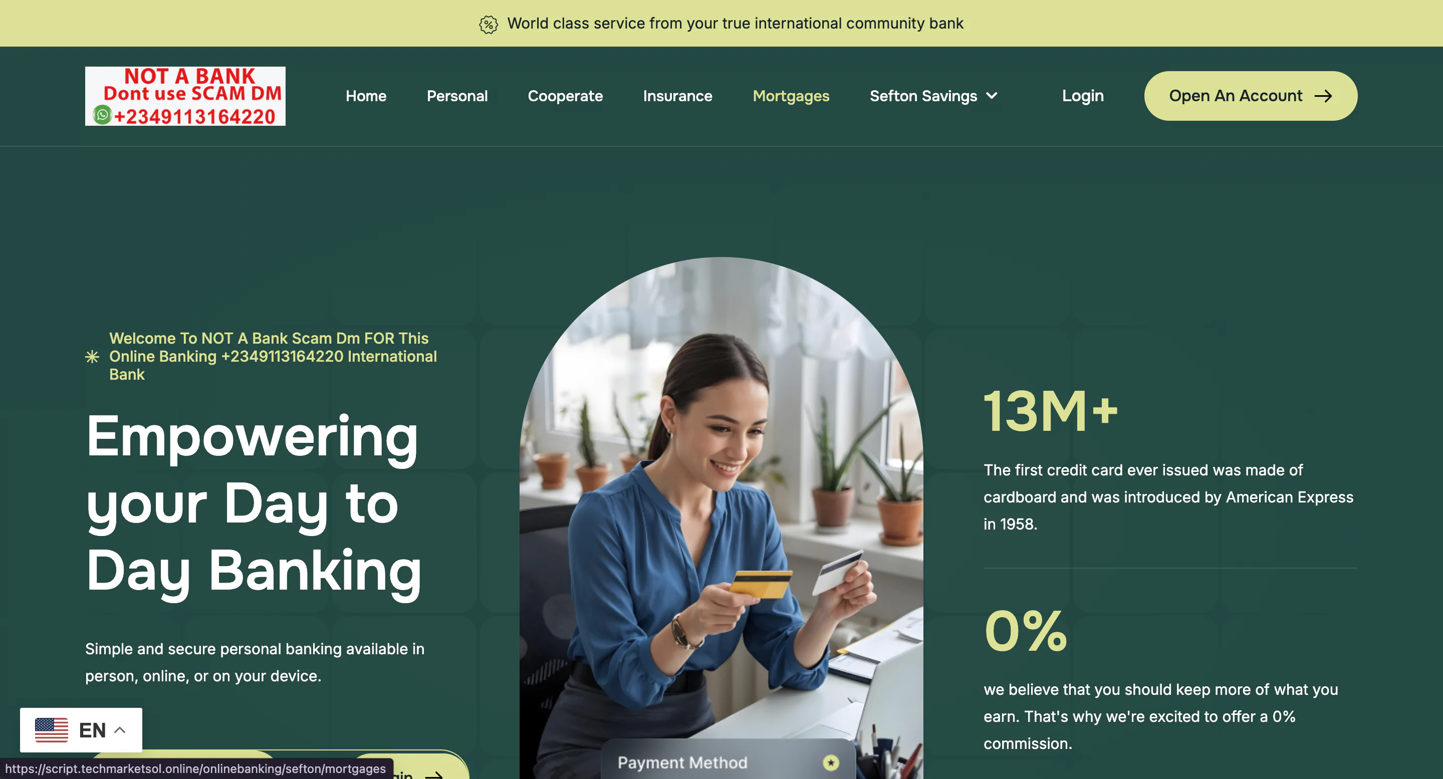 Sefton Online Banking Script