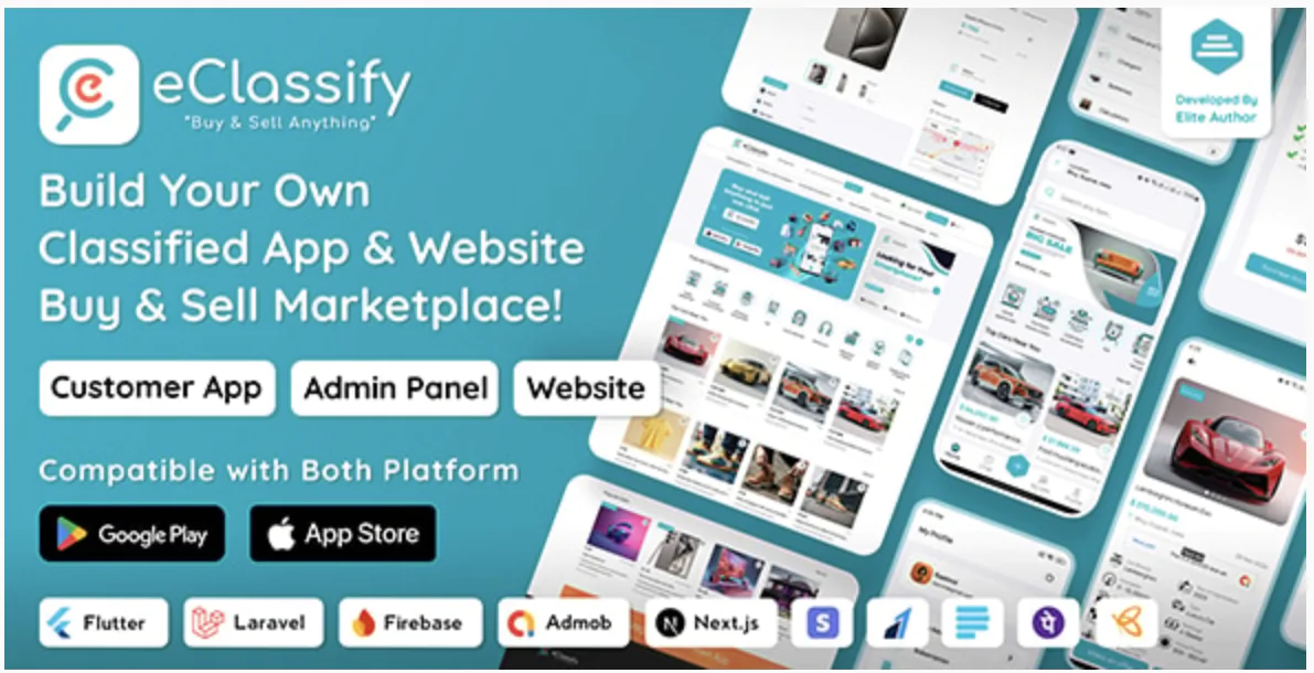 eClassify - Classified ads Buy and Sell Marketplace Flutter App with Laravel Admin Panel
